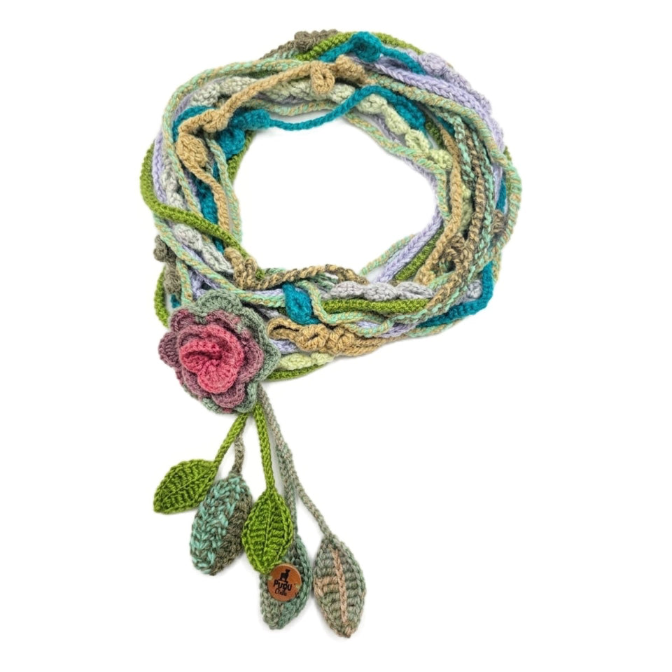 Bufanda Multicolor Turquesa Glaciar