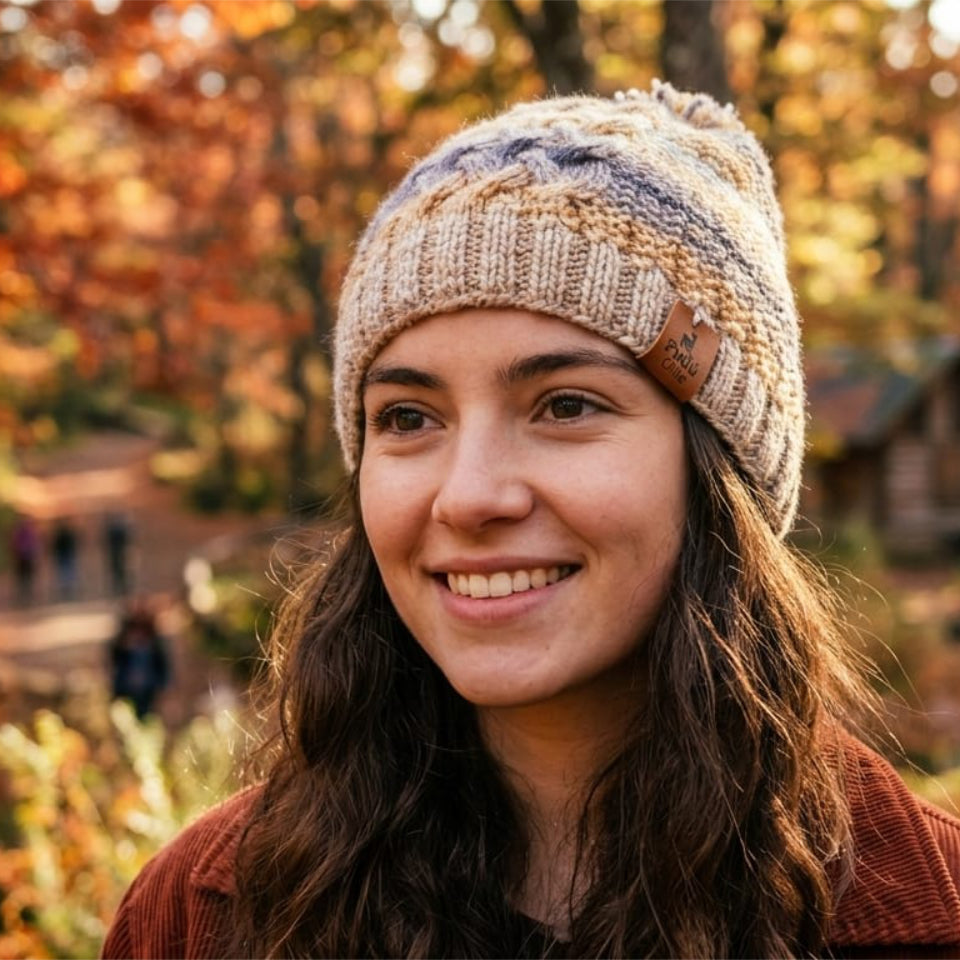 Gorro de Lana Lavanda Silvestre