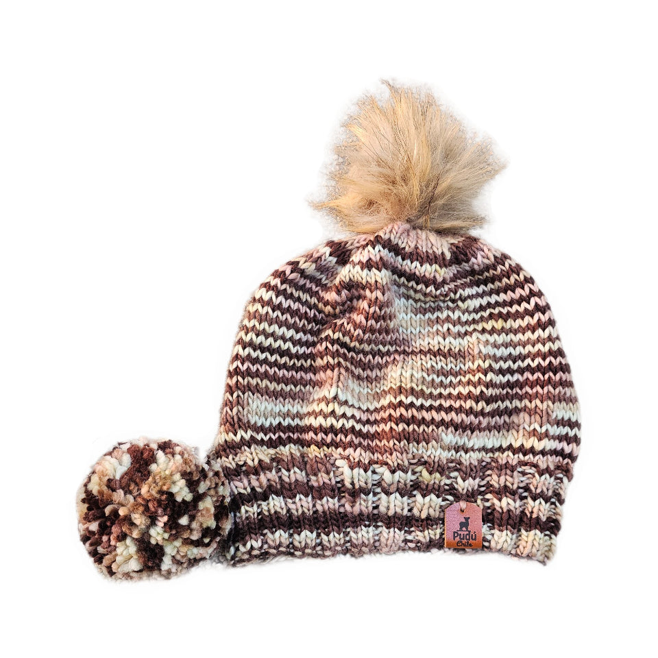 Gorro de Lana Café Otoñal