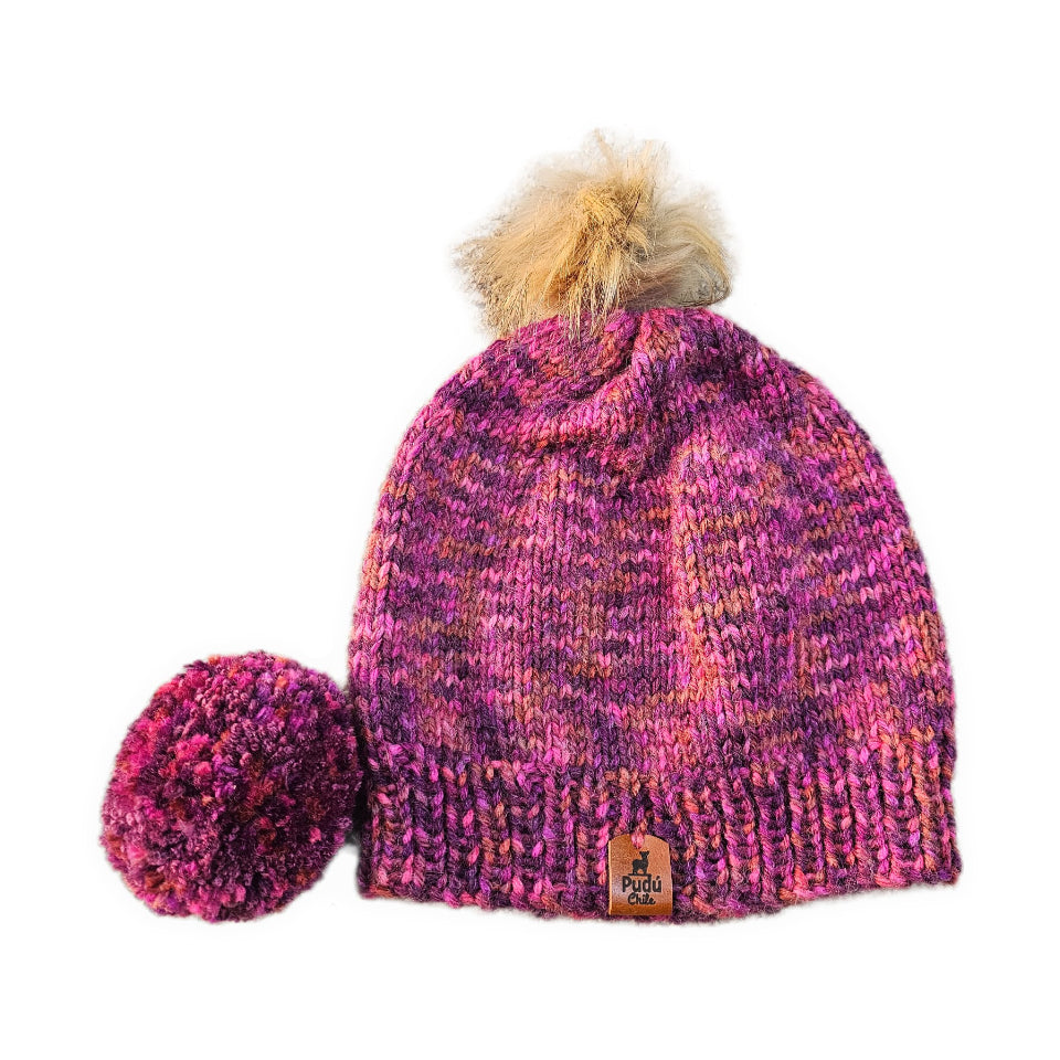 Gorro de Lana Frambuesa Silvestre