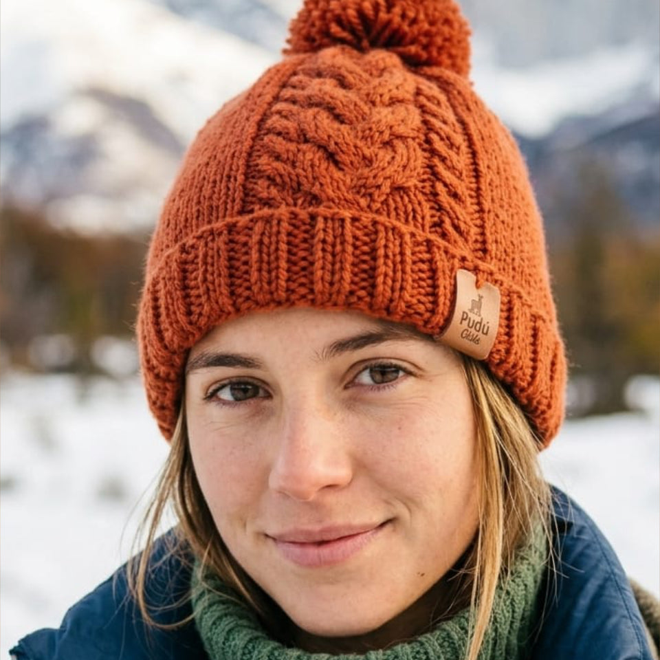 Gorro de Lana Bandurria Ladrillo