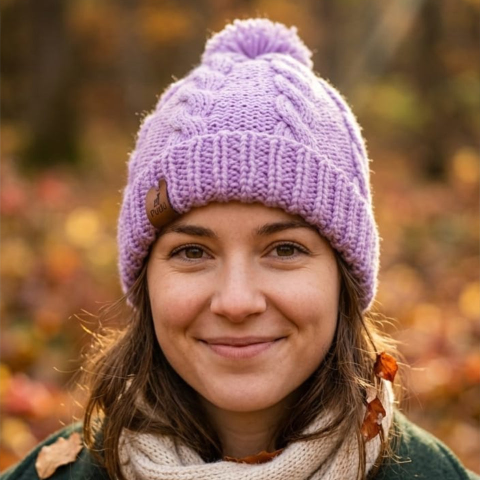 Gorro de Lana Cóndor Lila