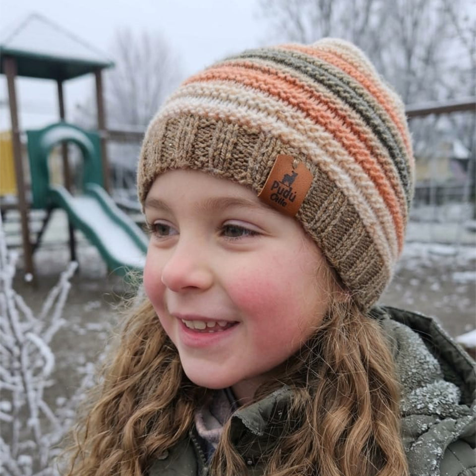 Gorro de Lana Kid Naranja Otoño