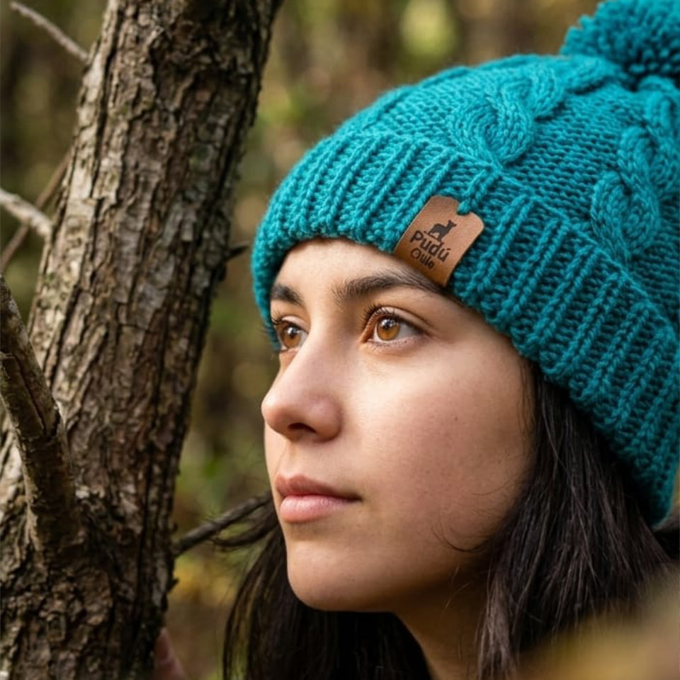 Gorro de Lana Cóndor Turquesa