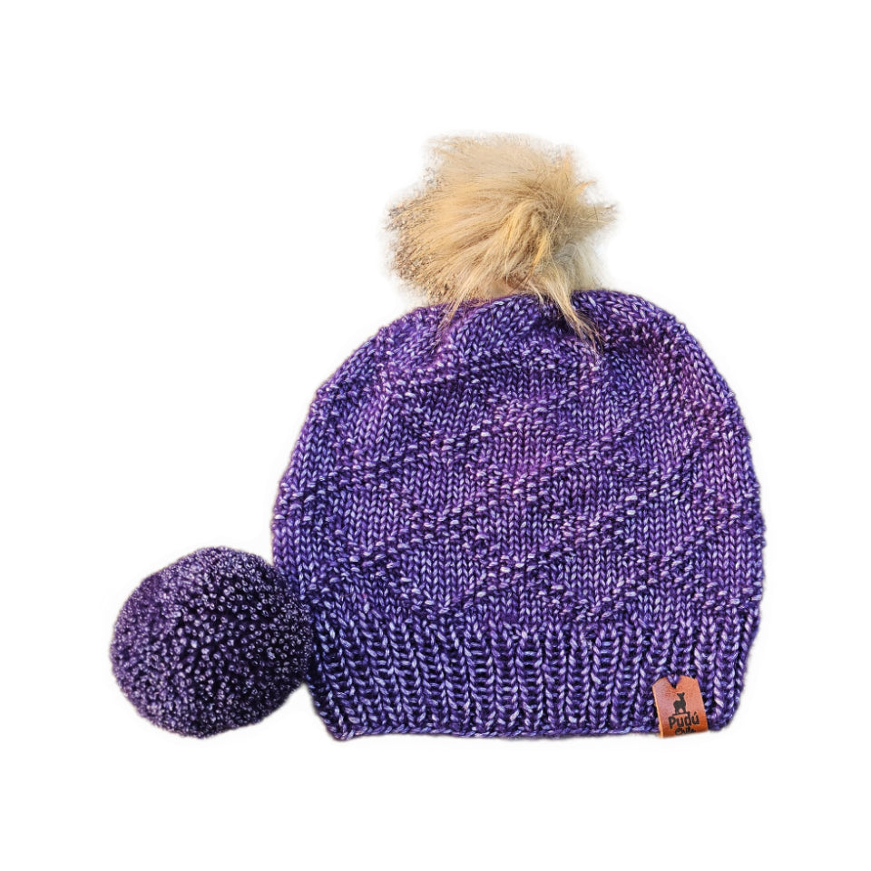 Gorro de Lana Violeta Cordillera