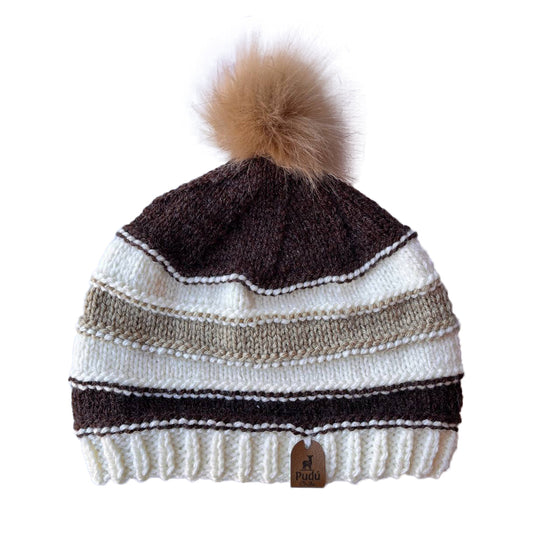 Gorro Huemul Bicolor Café