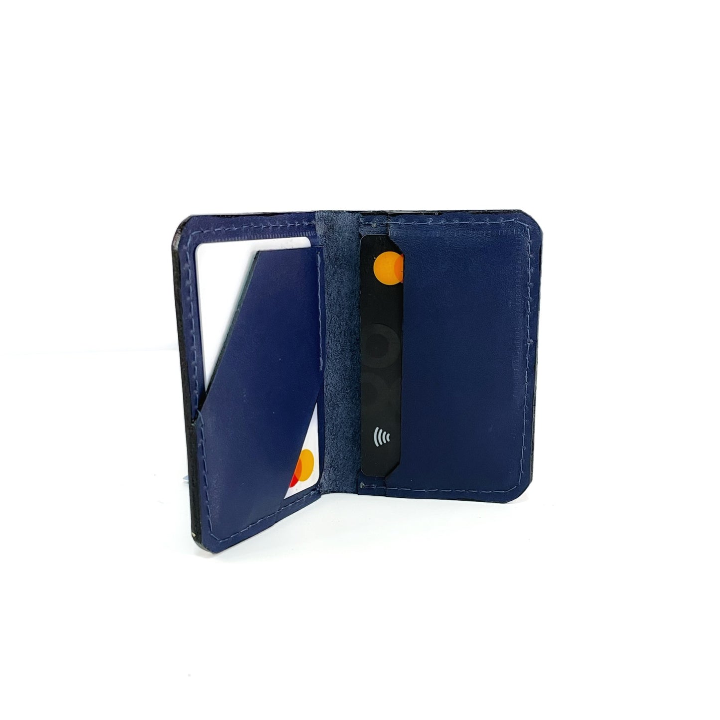 Tarjetero Minimalista Azul