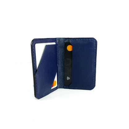 Tarjetero Minimalista Azul