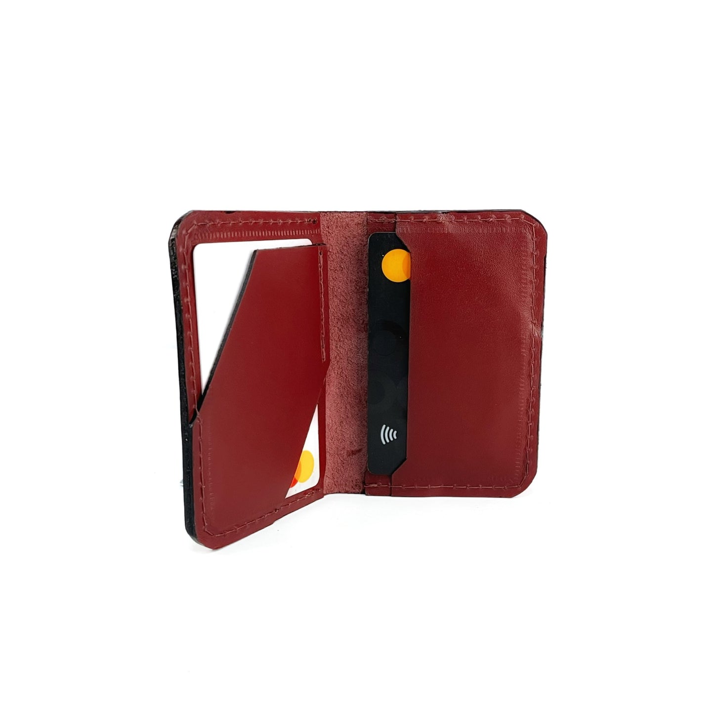 Tarjetero Minimalista Burdeo