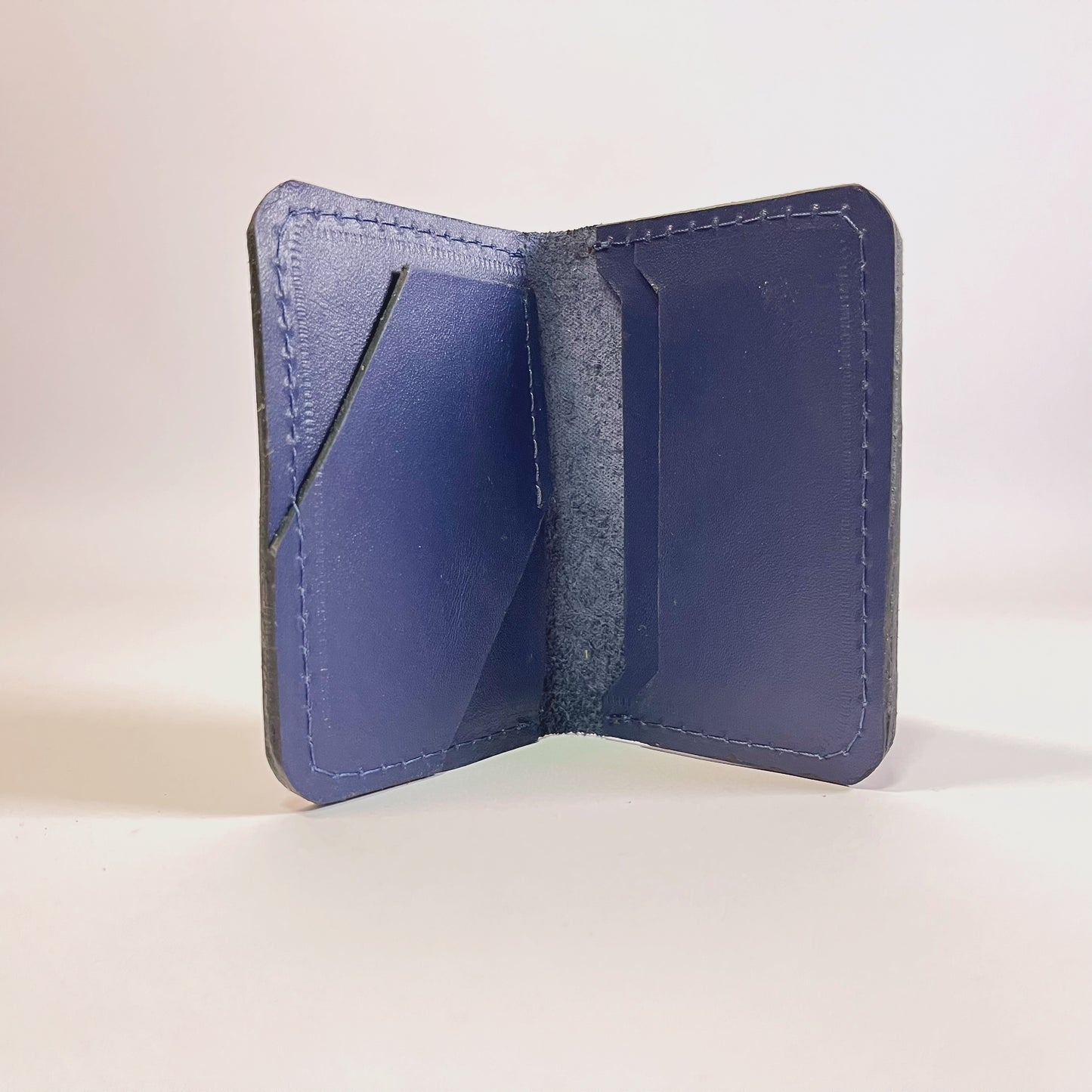 Tarjetero Minimalista Azul