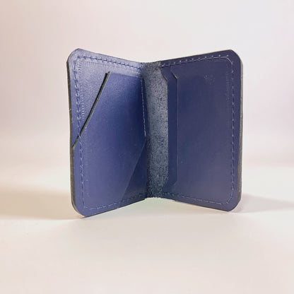 Tarjetero Minimalista Azul