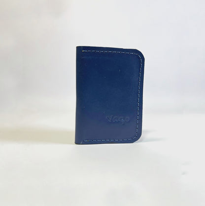 Tarjetero Minimalista Azul