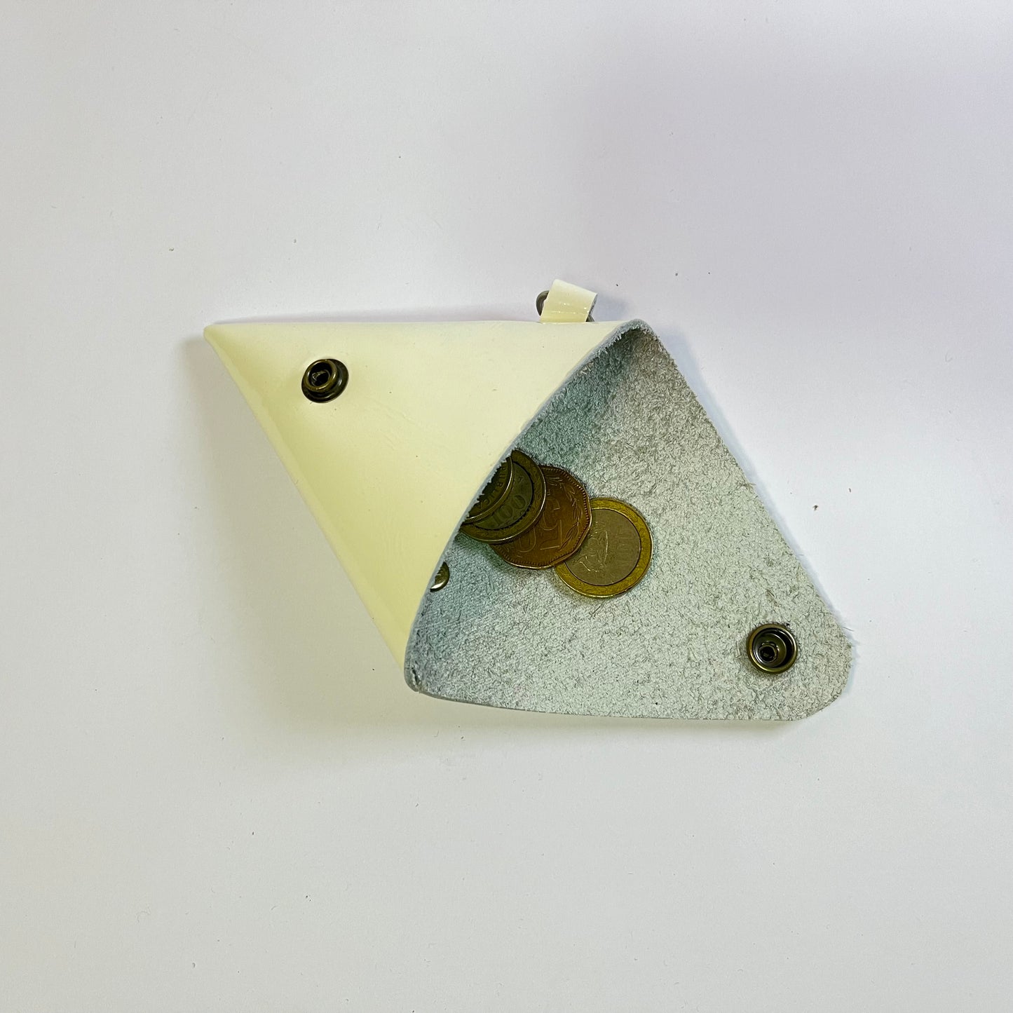 Monedero Triangular White